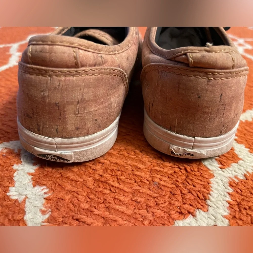 Vans 8.5 women’s a cork canvas shoe sneaker - Picture 6 of 11